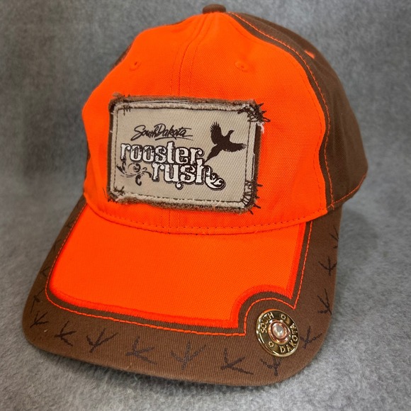 EASW Other - Rooster Rush South Dakota Mens Orange Brown EASW Hunting Hat Pheasant Patch OSFM